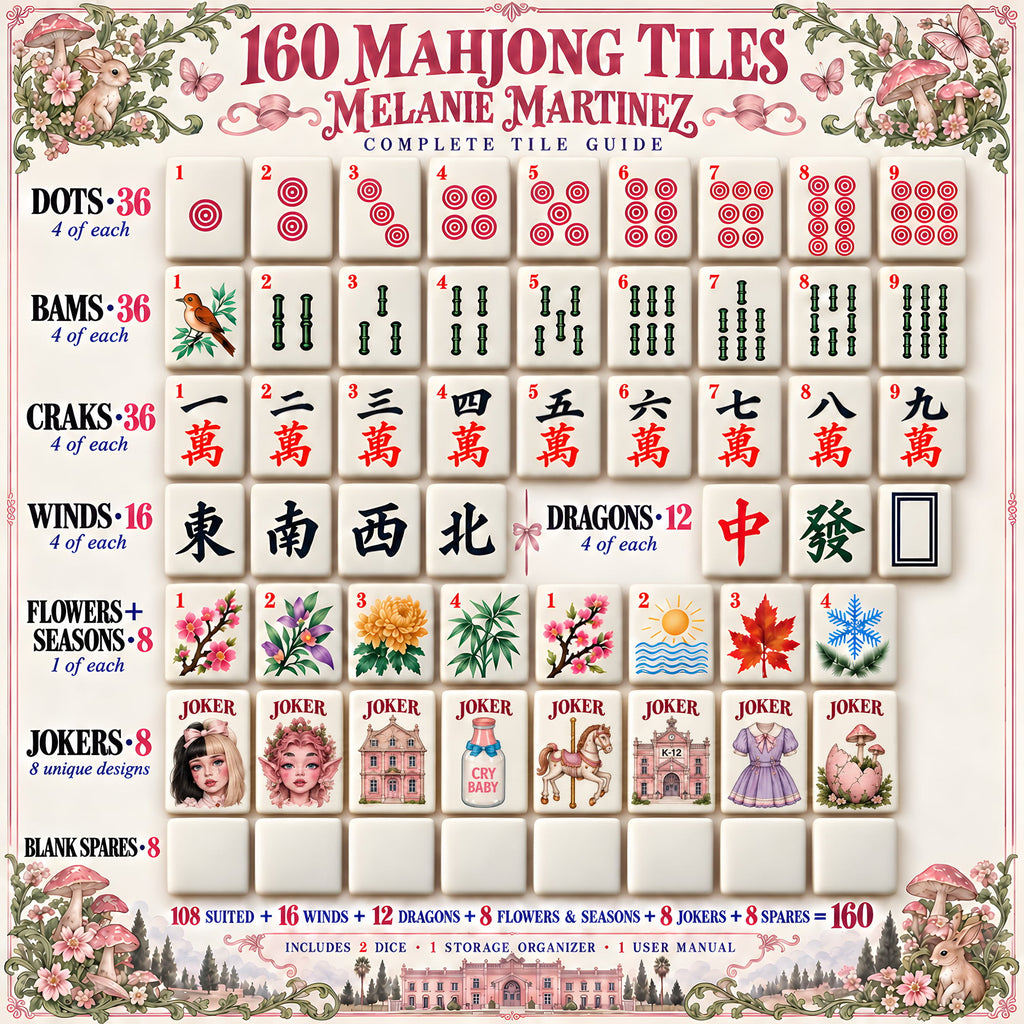 Premium MMT Mahjong Tiles Set TTMH
