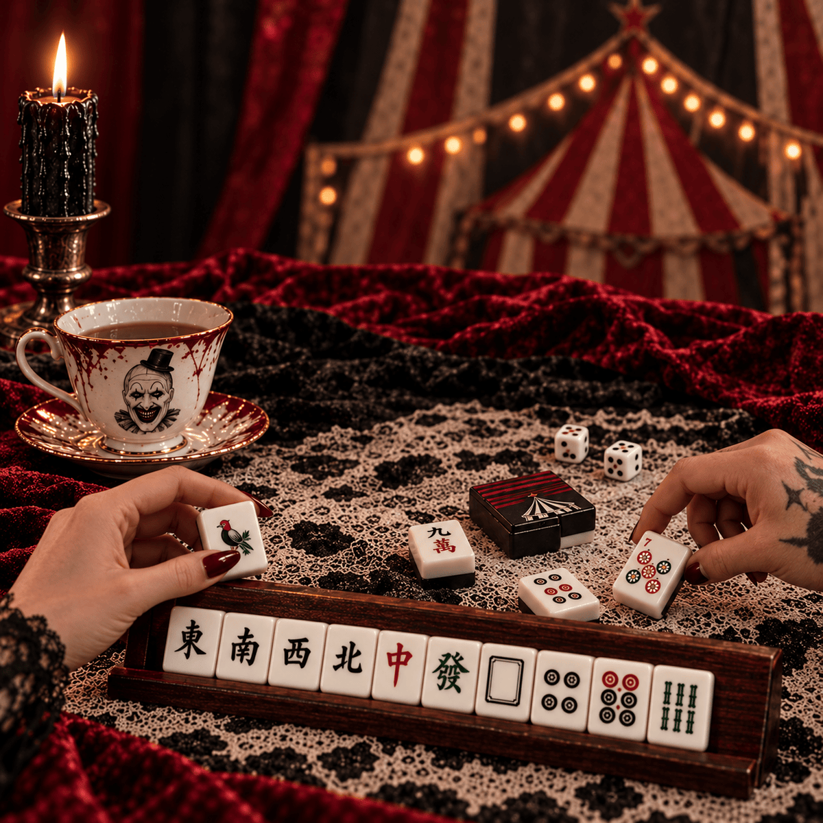 Premium TEF Mahjong Tiles Set TNSM