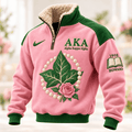 AKA PREMIUM COZY SHERPA COLLAR PULLOVER HQH